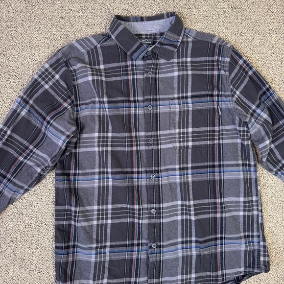 Eddie Bauer Button Up Flannel Cotton Shirt US Men's XL New - Picture 2 of 7